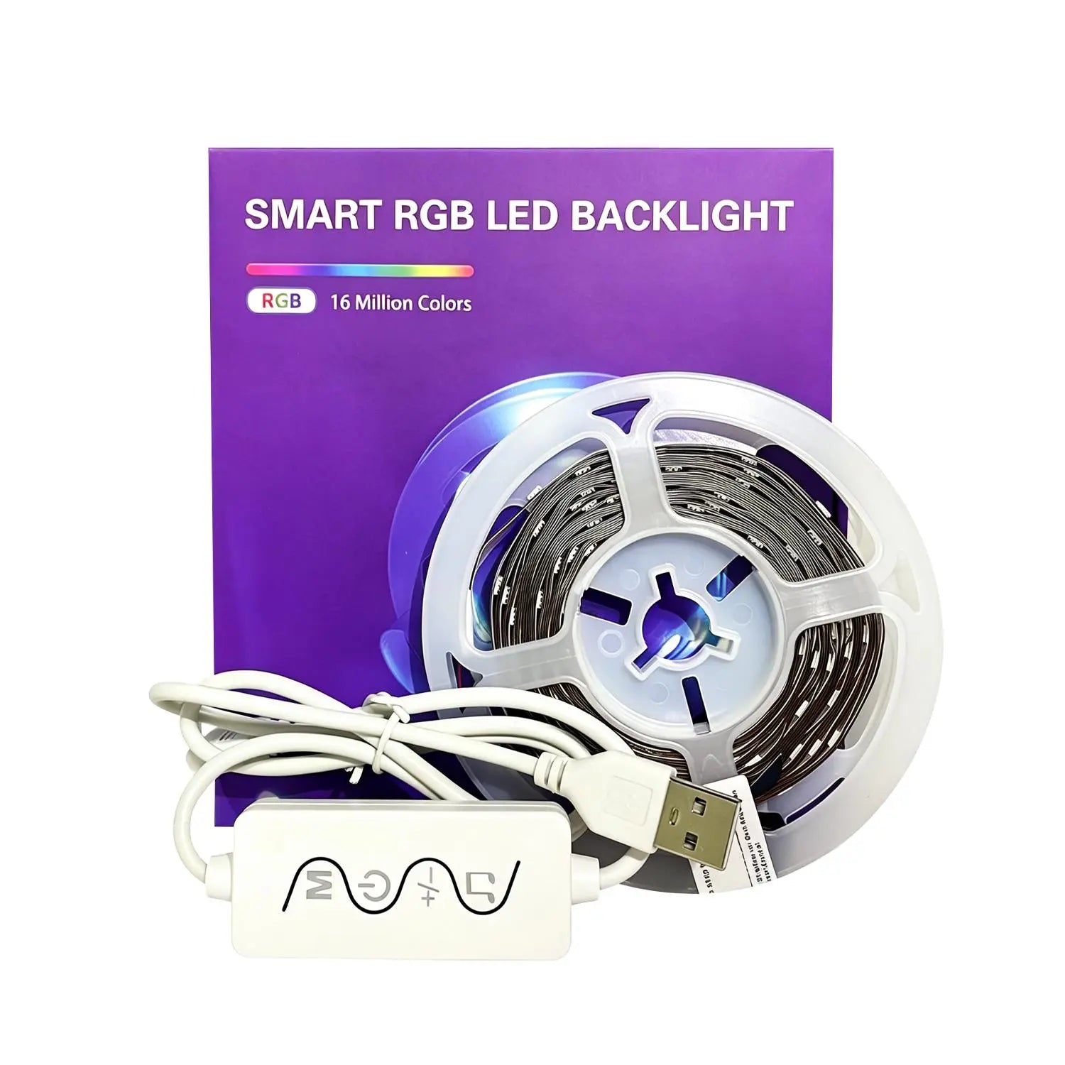 KEXU Smart LED Strip Lights, App-Controlled Music Sync Led Lights RGB Color-Changing Led Light Strip with Timer, Lights for Bedroom Home Decoration, Household Items & Cool Room Gadgets Rainbow Led Backlight Dimmable Led Lighting