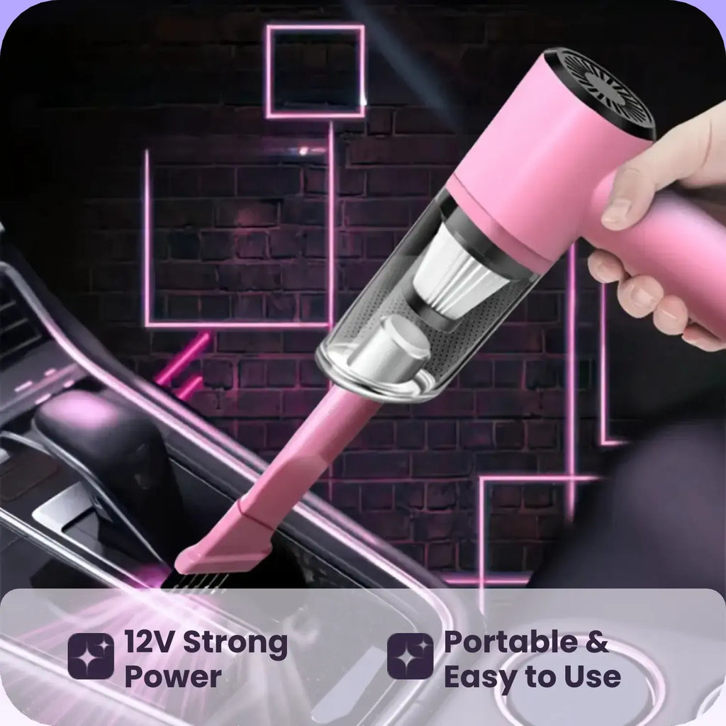 Car Vacuum Cleaner, Portable Car Vacuum Cleaner, 12V Car Vacuum Cleaner, Strong Suction & Large Power Vacuum Cleaner, Suitable for Car Use