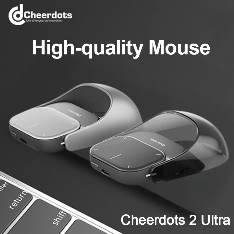 Cheerdots 2 Detachable Air Mouse Touchpad Pocket AI Recording Chatgpt Silent Wireless Mouse Business Office Mouse Gaming Mouse